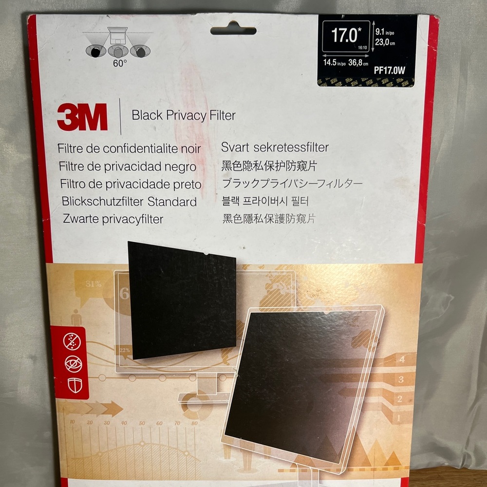 3M Black Privacy Filter